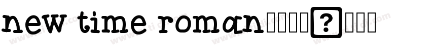 new time roman字体下载字体转换